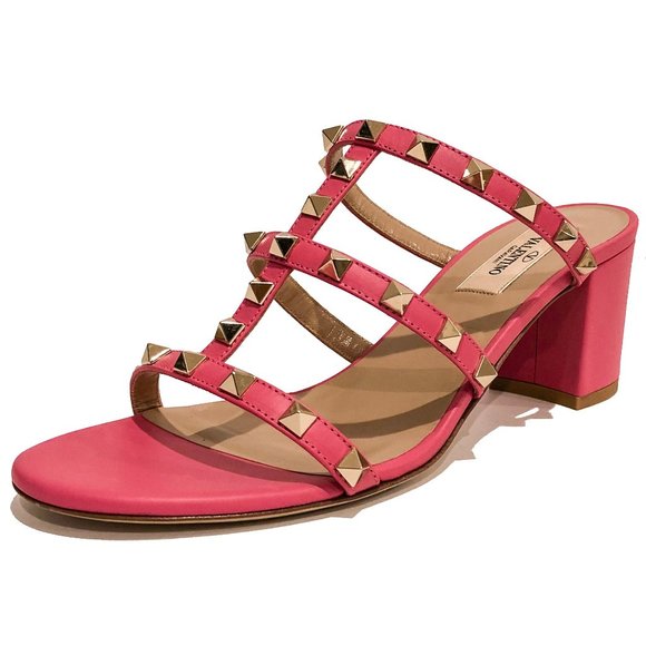 Rockstuds 60mm Leather Mule/Caged Slide Sandals - Picture 1 of 12